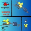 Güneş Enerjili Ahşap Helikopter Maketi