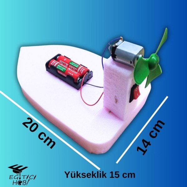 Rüzgar Gücü İle Giden Tekne - Pilli Versiyon