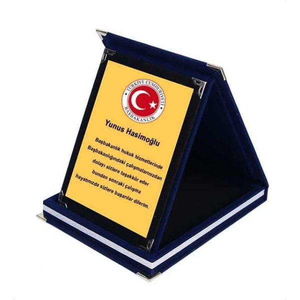 Kişiye Özel Baskılı Plaket