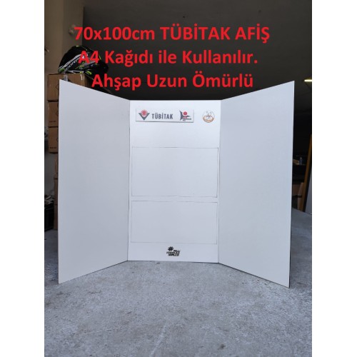 Katlanır Tübitak 4006 Sunum Standı 70x100cm 3 Parça