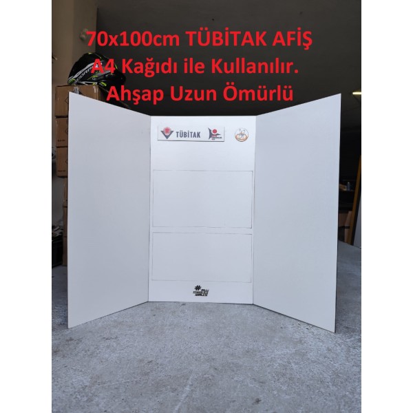 Katlanır Tübitak 4006 Sunum Standı 70x100cm 3 Parça